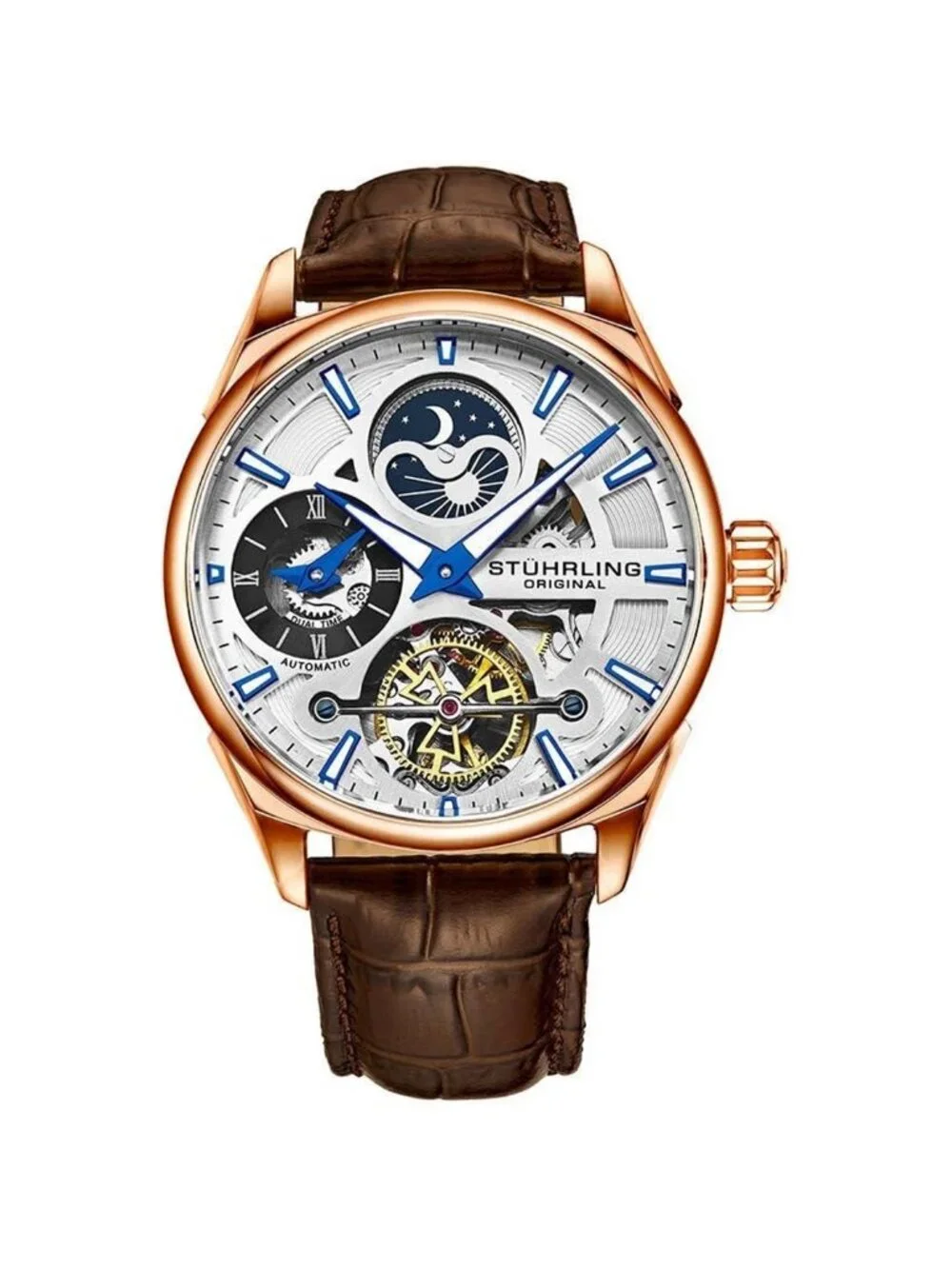 NWT Stuhrling Original Legacy Automatic Silver Dial Men's Watch